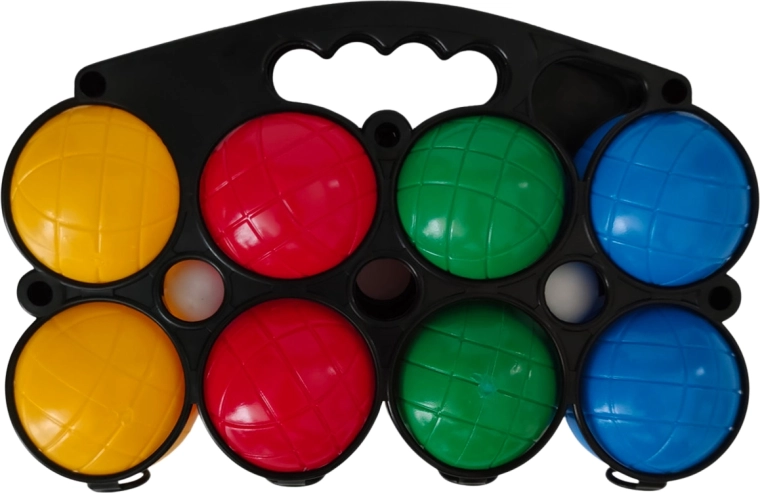 Plastikiniai petankės kamuoliai – rinkinys 8 vnt.