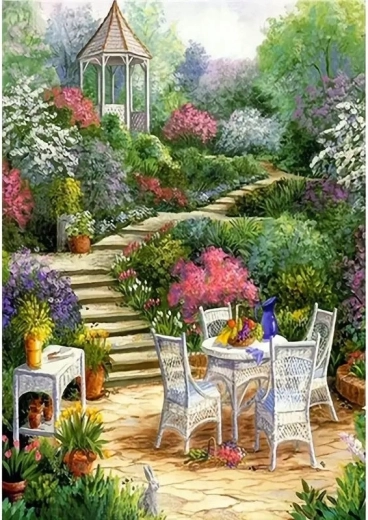 Norimpex Paint by Numbers Breakfast in the Garden 40 × 50 cm