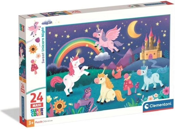 Clementoni Maxi Puzzle Sweet Unicorn, 24 Pieces