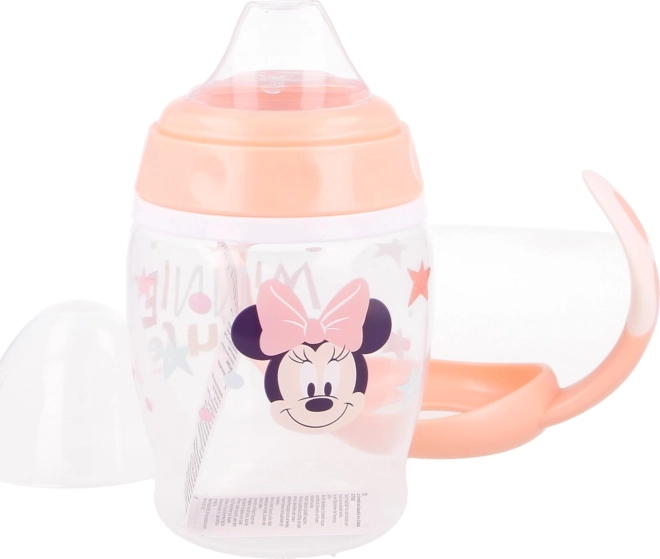 Puodelis su ąselėmis ir silikoniniu snapeliu Minnie 270 ml