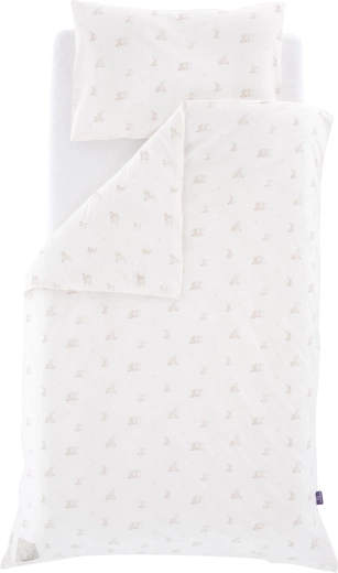 Träumeland jersey bedding set HopHop Bunny Beige 100 × 135 cm + 40 × 60 cm