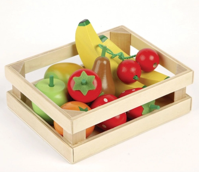 Tidlo wooden crate with fruit