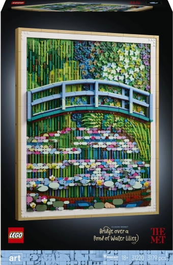 LEGO Art Claude Monet Bridge over a Pond of Water Lilies
