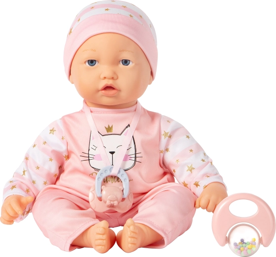 Baby Doll with Moving Facial Expressions, 40 cm