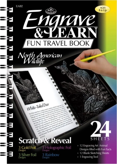 ROYAL & LANGNICKEL braižymo bloknotas – Šiaurės Amerikos laukiniai gyvūnai