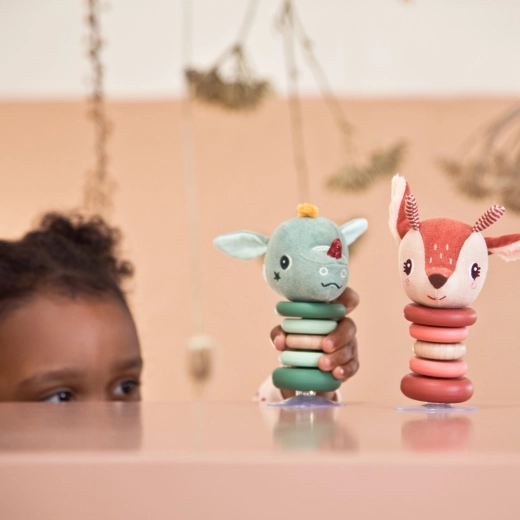 Rocking Rattle with Suction Cup Deer Stella