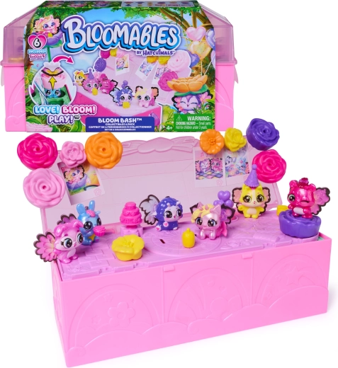Hatchimals Bloomables Bloom Bash rinkinys: 6 figūrėlės su priedais