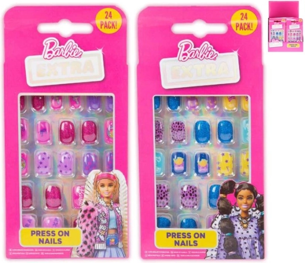 BARBIE priklijuojamų nagų rinkinys vaikams
