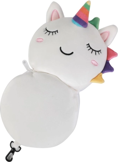 Travel Pillow with Unicorn Sleep Mask