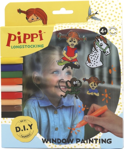 Pippi Longstocking creative painting and window decoration set