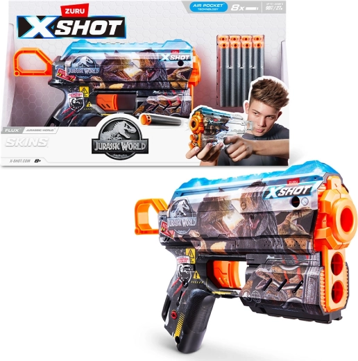 X-SHOT Juros periodo pasaulis Skins Series 1 vandens šovinių pistoletas (8 vnt.)