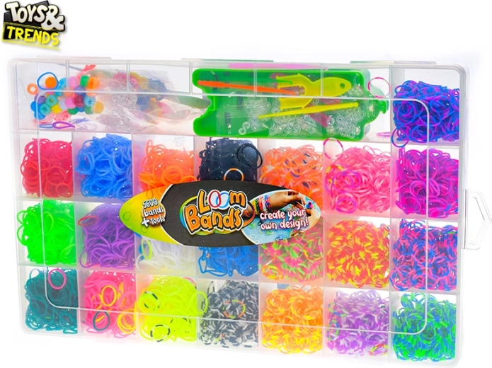 Toys&Trends didelis rinkinys apyrankėms pinti iš gumyčių, 5600 vnt.