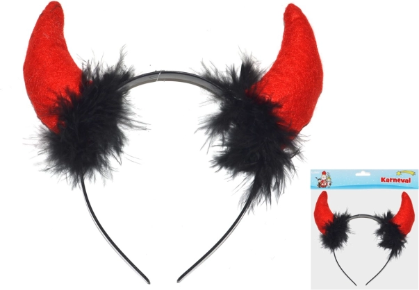 Plastiniai velnio ragai karnavalui