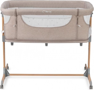 3v1 lovytė ir pristatoma lovytė MoMi Smart Bed, smėlio spalvos