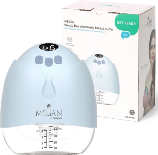 BabyOno Megan elektroninis laisvų rankų (hands-free) motinos pieno pientraukis