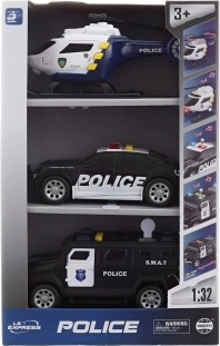 Police Vehicle Set with Lights and Sounds