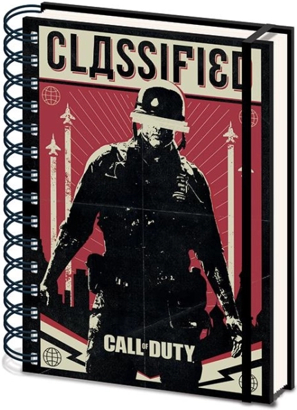 Žiedinis A5 užrašų bloknotas Call of Duty, liniuotas