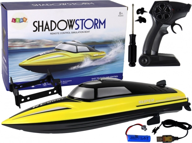 RC Motor Boat 2.4 GHz – Yellow