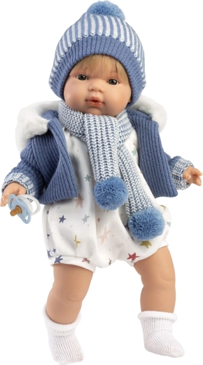 Realistic Doll SASHA with Sounds and Soft Body - 38 cm