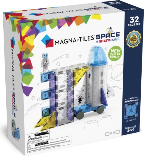 Magnetinė konstravimo dėlionė MAGNA-TILES kosmosas (32 dalys)