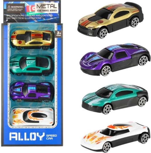 Metal racing cars – set of 4 pcs