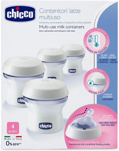 Chicco motinos pieno talpyklos Natural Feeling 4 vnt.