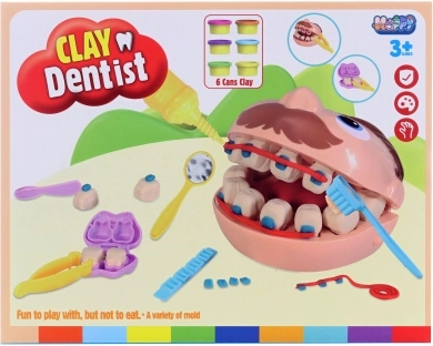 Odontologo rinkinys su plastilinu ir priedais