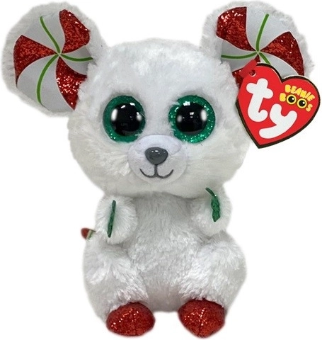 Pliušinė pelytė Chimney 15 cm iš Beanie Boos kolekcijos