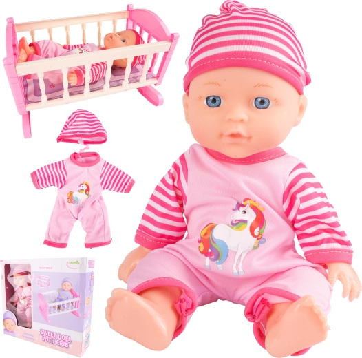 Baby Doll with Cradle