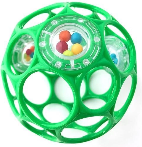 Oball barškutis kamuoliukas 10 cm seafoam