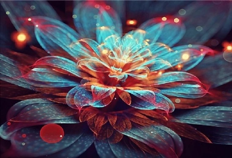 Deimantinė tapyba „Vandens lelija“ 30 × 40 cm