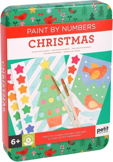 Petit Collage Christmas Paint by Numbers