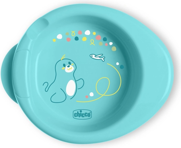 Chicco neslystantis termolėkštė Warmy teal 6 mėn.+