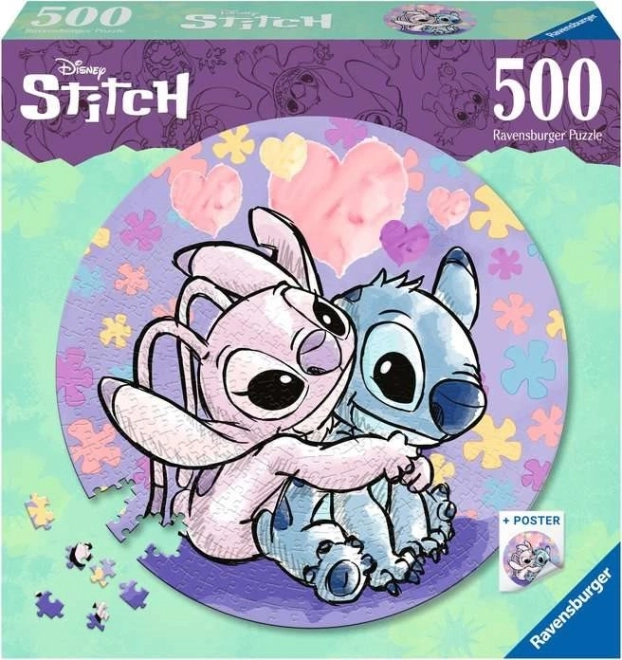 500 dalių Ravensburger dėlionė su Stitch motyvu