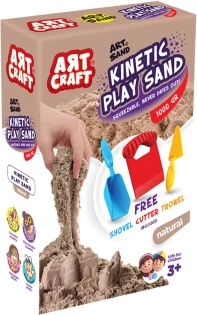 Art Craft kinetinis smėlis, natūralios spalvos, 1 kg