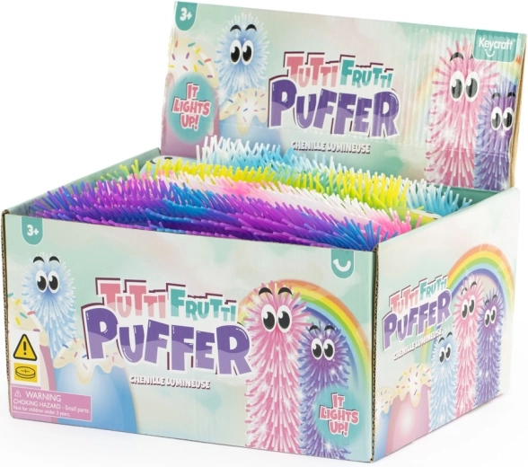 Kuoduota prisukama vikšrelė Tutti Frutti su šviesele, 28 cm