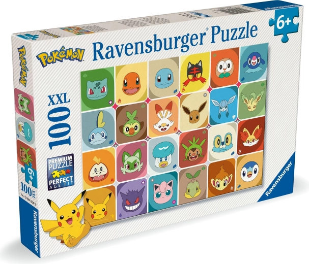 Pokémon puzzle with 100 pieces