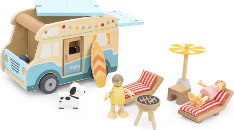 Viga Wooden Camping Van Beach