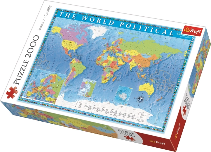 2000-Piece Puzzle – Political World Map