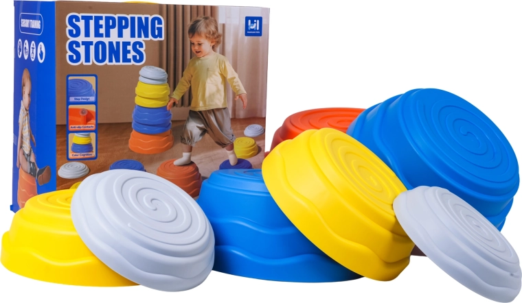 Set of Colorful Sensory Balance Stones - 7 pcs