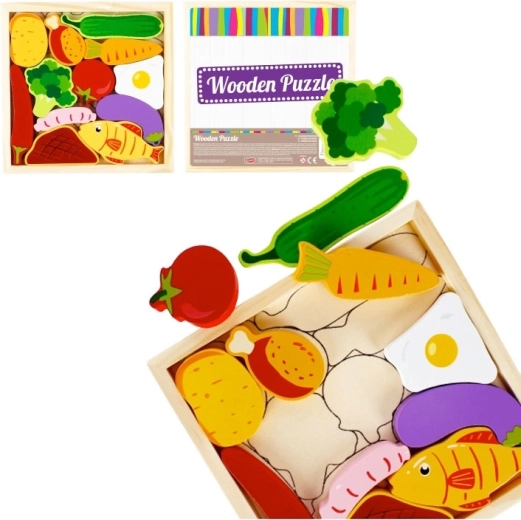 Wooden Kitchen Peg Puzzle