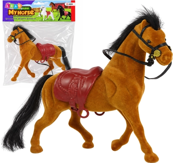 Velvety Brown Horse Figurine Farm