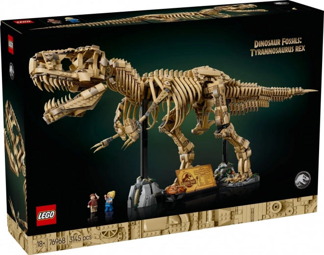 LEGO Jurassic World tiranozauro skeletas – kolekcinis modelis suaugusiesiems