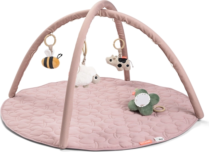 Done by Deer Tiny farm pink activity play mat
