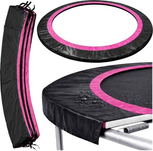 Protective spring cover for Sport Max trampoline 183 cm, black and pink