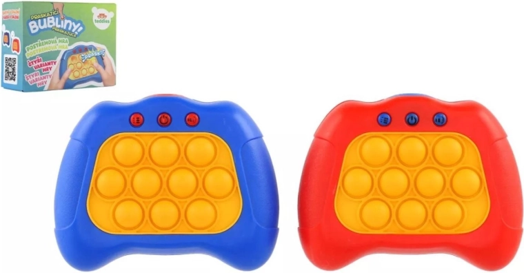 Elektroninis pop-it žaidimas Bubble Pops – šviečiančios burbuliukai, 4 žaidimo režimai, 2 spalvos