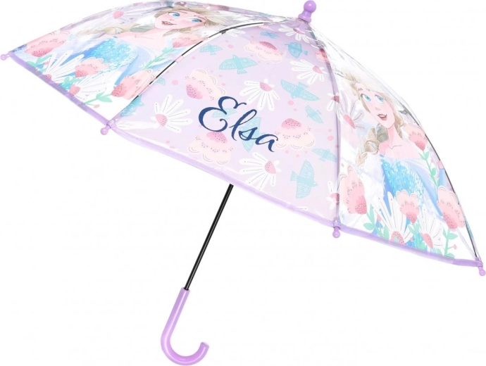 Kids' transparent umbrella Frozen - 1 piece