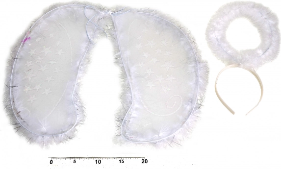 Angelo karnavalinis rinkinys – sparnai ir aureolė vaikams