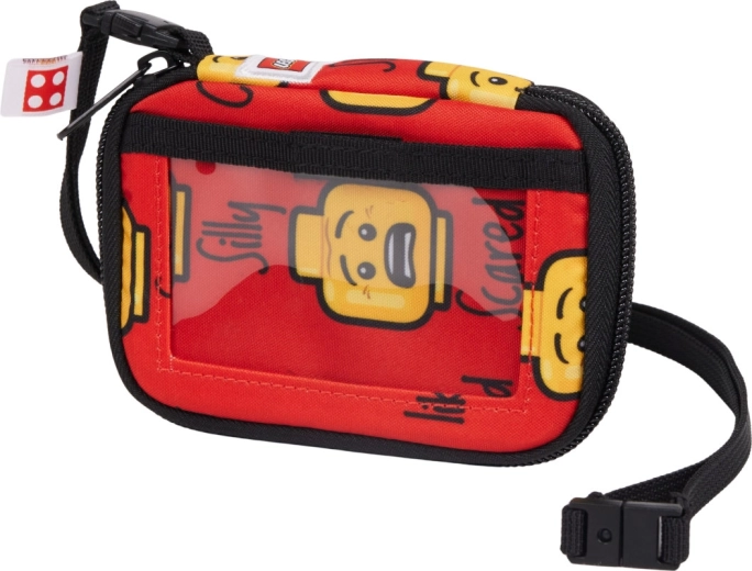 LEGO Minifigures raudona kelioninė piniginė today i feel
