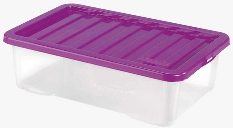Plastikinė laikymo dėžė su dangčiu HEIDRUN Quasar 30 l
